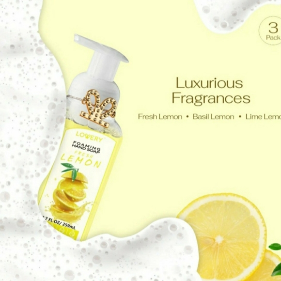 FRESH LEMON Gentle Cleansing ALL Natural Moisturizing Foaming Hand Soap (2 pack) - Picture 8 of 9